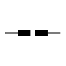Connection with equal connectors symbol