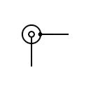 Two-conductor / Jack socket symbol