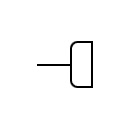 Moving part of a plug symbol
