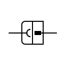Plugged connectors symbol