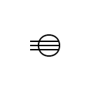 Three-phase connector symbol
