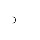 Female plug symbol, IEC system