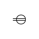 Single phase connector symbol