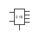 4 bit binary counter symbol