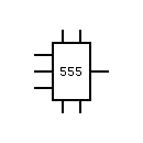 555 meter chrono symbol