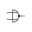 NOR gate symbol, DIN system