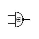 XNOR gate symbol, DIN system