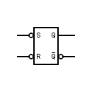 With NAND gates, asynchronous symbol