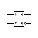 SR flip-flop NOR symbol