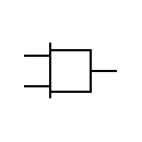 AND gate symbol, NEMA system