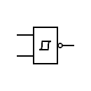 Inverter Schmitt symbol