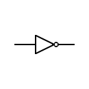 Logic inverter symbol