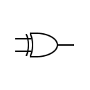 Logic gate exclusive OR symbol