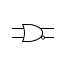 Symbol of logic gate that functions as an OR and a NOR
