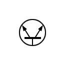 PNP breakdown diode symbol