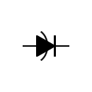 Variable voltage diode symbol