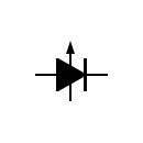 Laser diode symbol