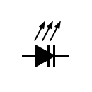 Laser diode symbol