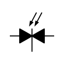 Photo-diode common cathode symbol