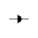 Tunnel diode symbol