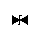 Voltage suppressor diode symbol