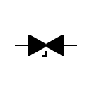 Voltage suppressor diode symbol