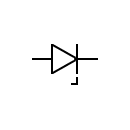 Zener diode symbol