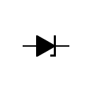 Zener diode symbol