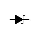 Zener diode symbol