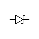 Zener diode symbol