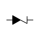 Zener diode symbol