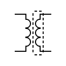 Shielded transformer symbol