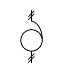 Single phase autotransformer symbol