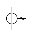 Symbol current transformer with power outlet