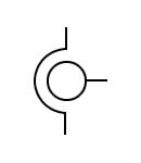 Current transformer symbol