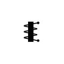 Mobile electromagnetic iron device symbol