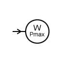 Symbol of the indicator maximum electricity demand