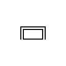 Symbol of the measuring instrument with permanent magnet moving coil