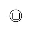 Oscilloscope with cathode ray tube symbol