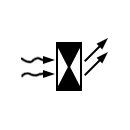 Scintillation counter symbol