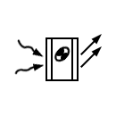 Thermoluminescence detector symbol