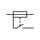 Fuse with alarm contact symbol