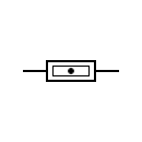 Symbol of Oil fuse for high voltages