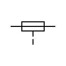 Fuse with striker symbol