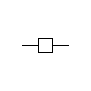 Circuit breaker symbol, non drawout