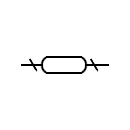 Unipolar circuit breaker symbol