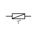 Thermal cutoff fuse symbol