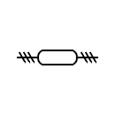 Three-pole circuit breaker symbol