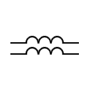 Inductor bifilar symbol