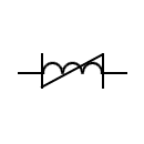 Nonlinear inductance symbol